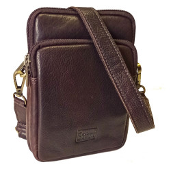 Pánská kožená crossbody taška Sendi Design V-819 brown