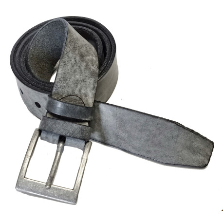 Opasek kožený Belts 502/65 šedý