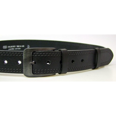 Opasek kožený Penny Belts 02-60-2PR černý