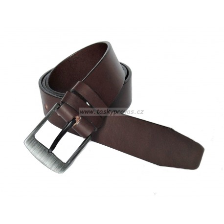 Opasek kožený Penny Belts F240 hnědý