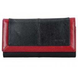 Lagen dámská kožená luxusní peněženka 4228/219 black/red