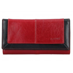 Lagen dámská kožená luxusní peněženka 4228/219 red/black