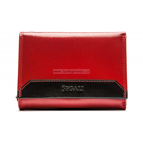 Dámská kožená peněženka Segali 60100B red/black