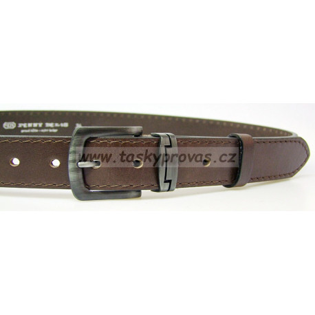 Opasek kožený Penny Belts 09-1PR-40 hnědý