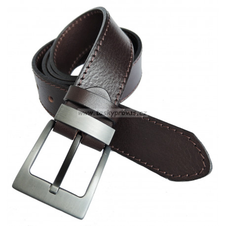 Opasek kožený Penny Belts 08-40-1PRKOV hnědý