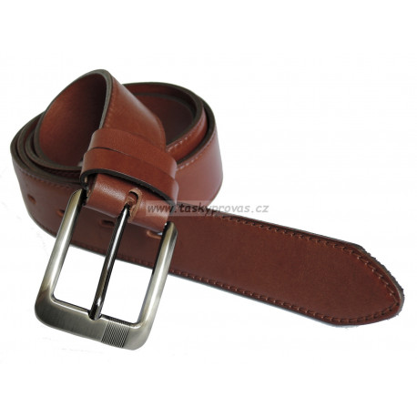 Pánský luxusní kožený společenský opasek Penny Belts 35-020-7-48 hnědý