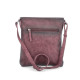 Crossbody kabelka Indee s mandalou 6287 bordó