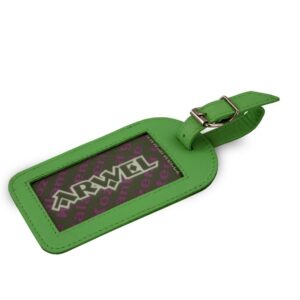 Arwel 619­-5405­-52 kožená visačka na zavazadlo zelená