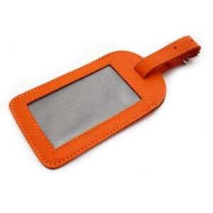 Arwel 619­-5405­-84 kožená visačka na zavazadlo oranžová