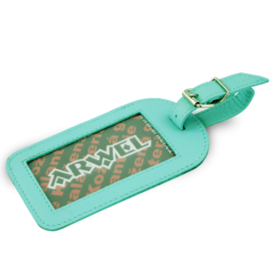 Arwel 619­-5405­-91 kožená visačka na zavazadlo sv.modrá