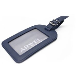 Arwel 619­-5405­-97 kožená visačka na zavazadlo tm.modrá